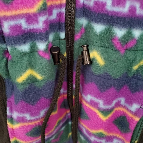 Vintage Reebok GUC Colourful Fleece Jacket - Picture 6 of 8